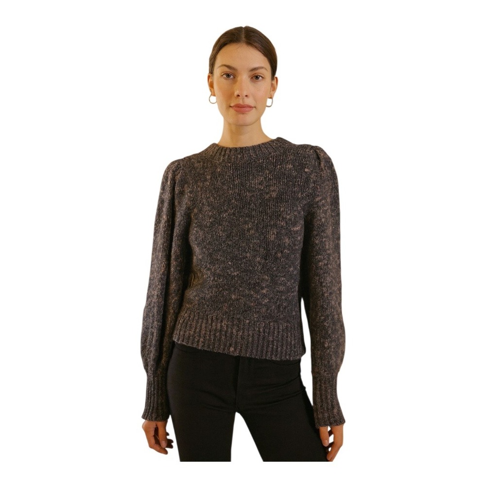 Madewell Space Dyed Eaton Sweater Pullover Knit Round Neck Long Sleeve